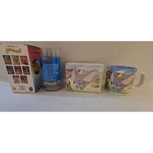 Vintage New 1994 Disney Dumbo Collector Tumbler And Mug In Boxes.